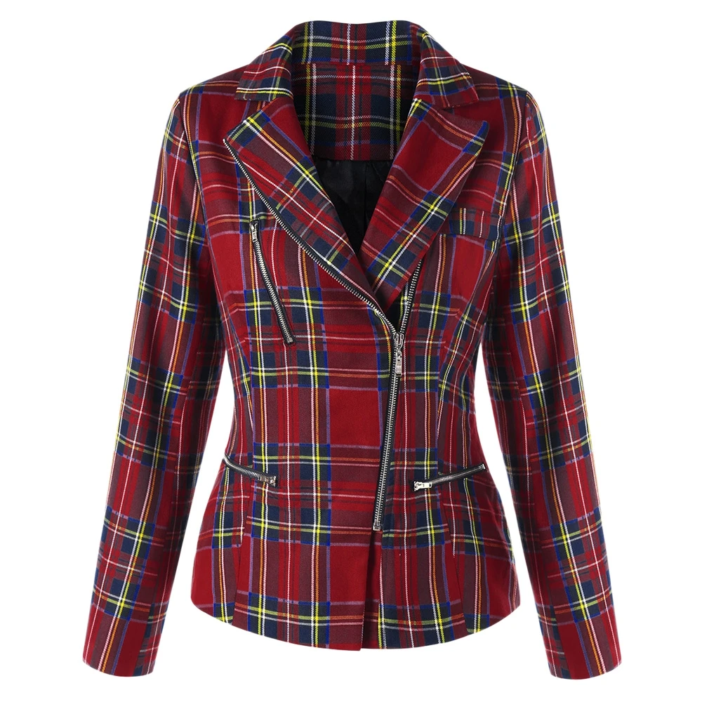 HziriP Fashion Work Wear Jacket Women Suit Collar Double