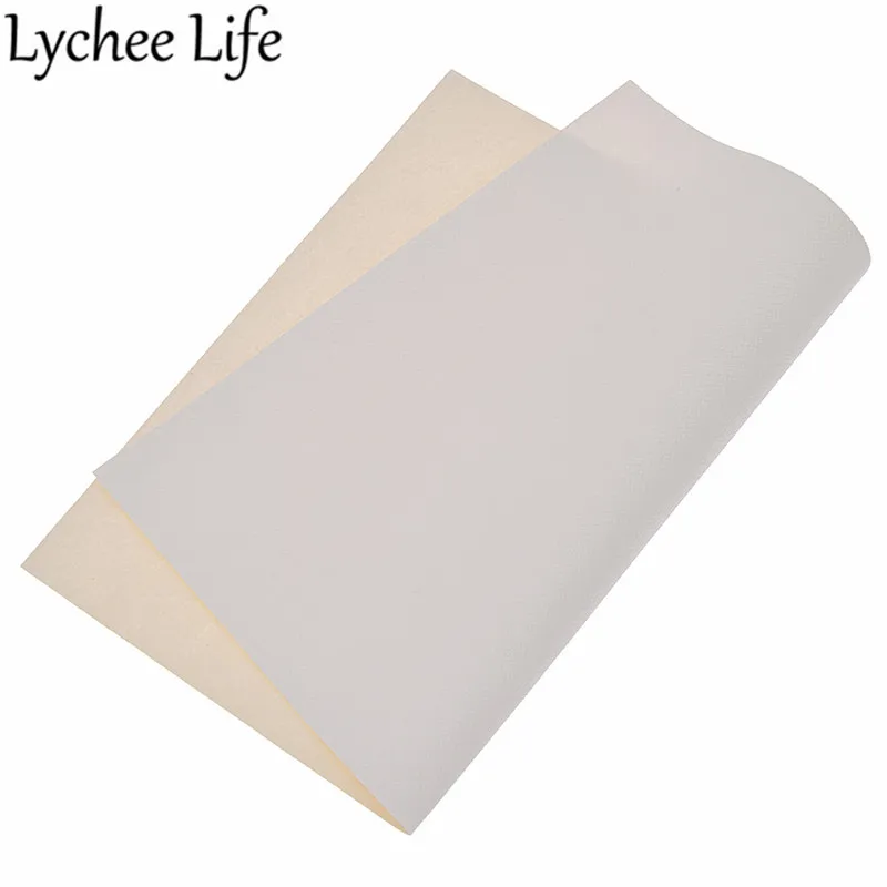 Lychee Life 29x21 см Синтетическая кожа ткань A4 сплошной цвет ПВХ ткань DIY для пошива домашней одежды одежда аксессуары поставки