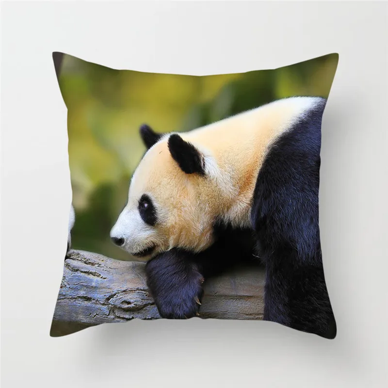 Fuwatacchi спортивные подушки с принтом панды, наволочки для подушек, наволочки для подушек с животными, декоративная наволочка для домашнего дивана, новинка - Цвет: PC05925