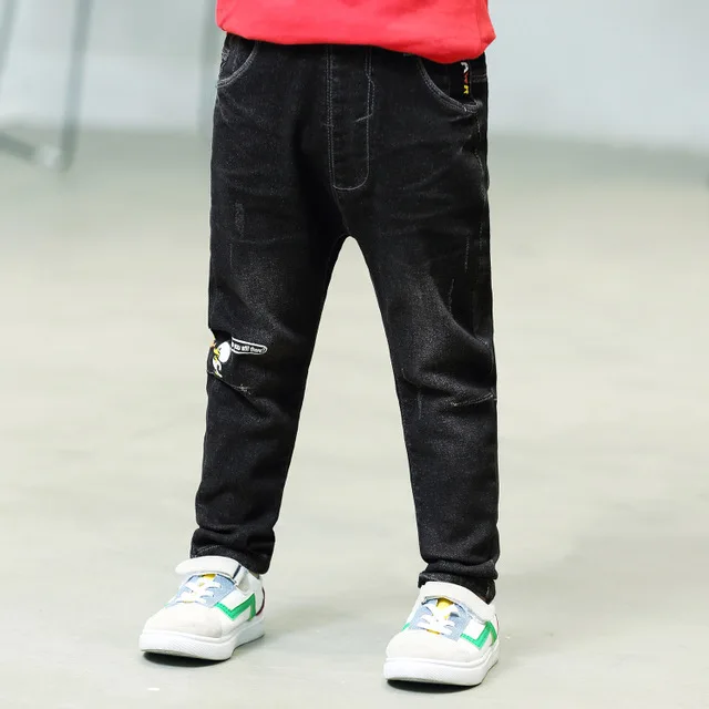 

Baby boys jeans pants spring autumn kids boy toddler fall Cartoon Duckling denim trousers 2T 3T 4 5 6 7 8Y Children Clothes