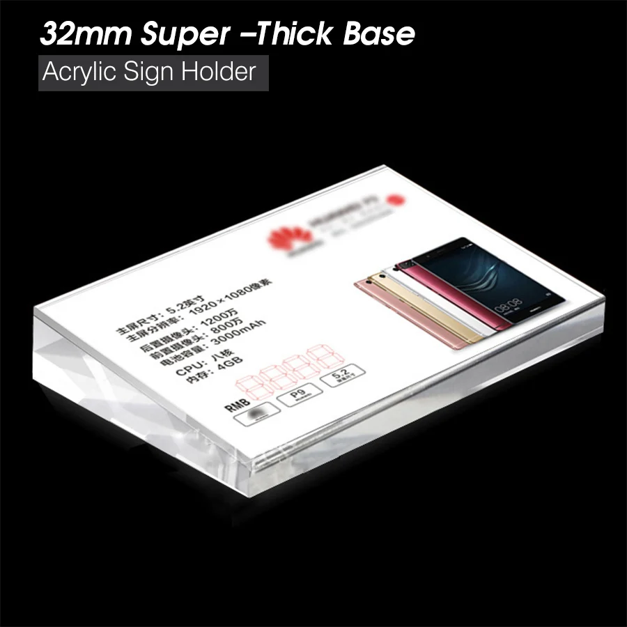 

A5 Wholesale Price Slant Back Counter Acrylic Sign Holder Frame In Slanted Advertising Paper Pictures Display Stands On Desk