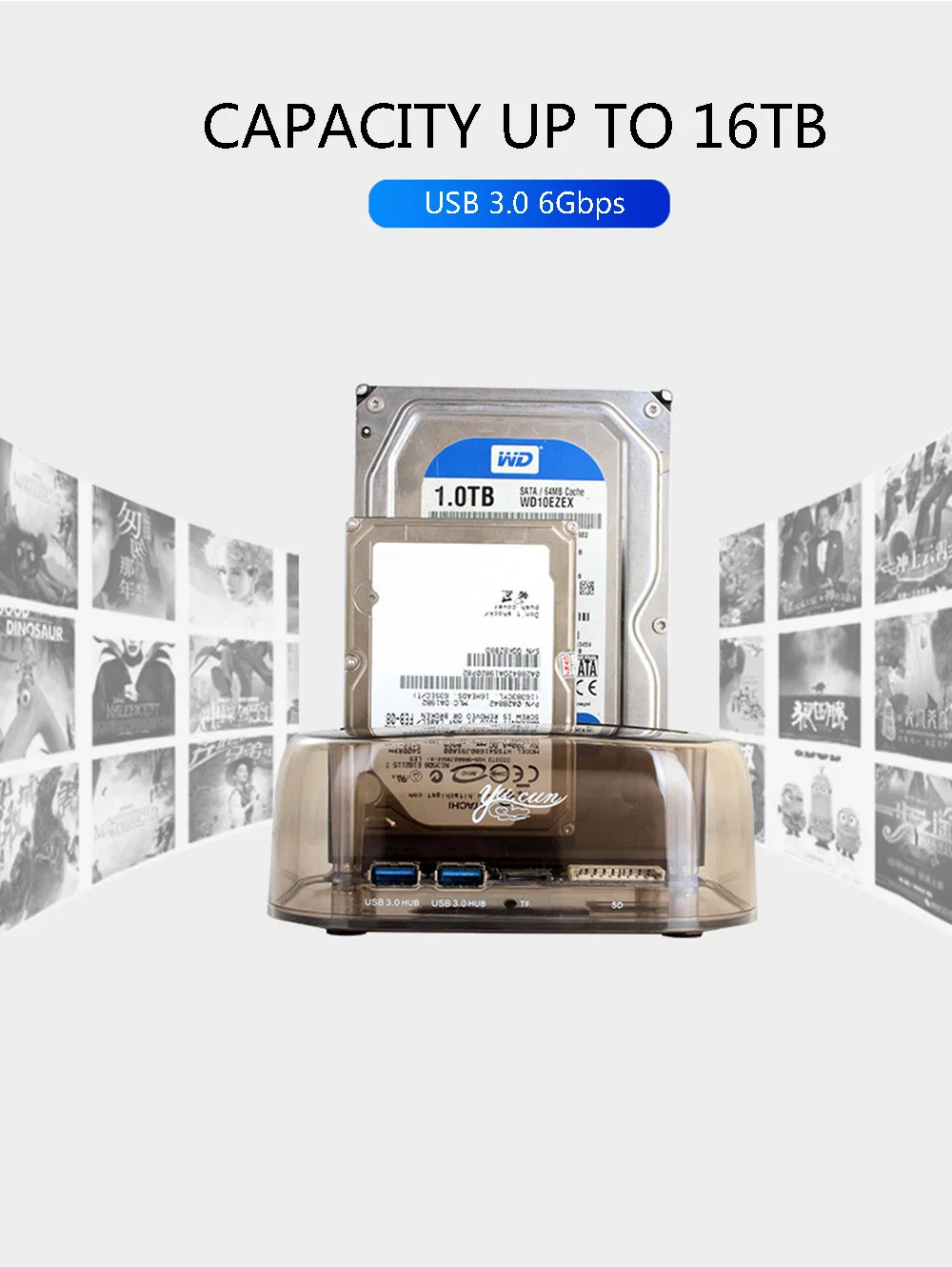 2 5/3 5 дюймов SATA SSD / HDD USB 3 0 6 Гбит/с коробка для жесткого диска клонирование USB3.0