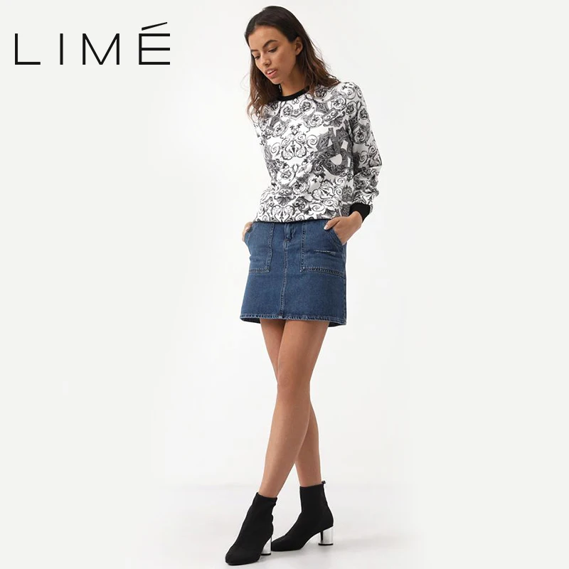 Джинсовая юбка LIME woman 312|8686|281 | Женская одежда