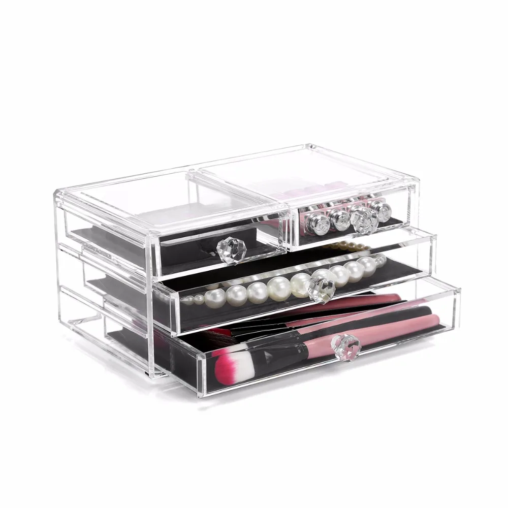 

M Acrylic Cosmetics Box Cosmetic Storage Drawer Multi-functional Storage Box Safe Acrylic Storage Box Cosmetic Organizer C173