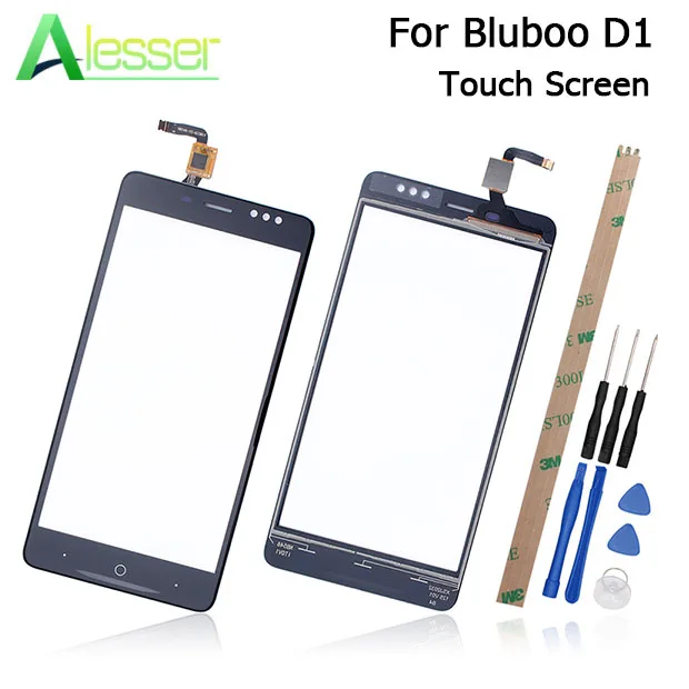 

Alesser For Bluboo D1 Touch Screen 5.0" Touch Panel Glass Screen Digitizer Replacement Parts +Tools And Adhesive For Bluboo D1