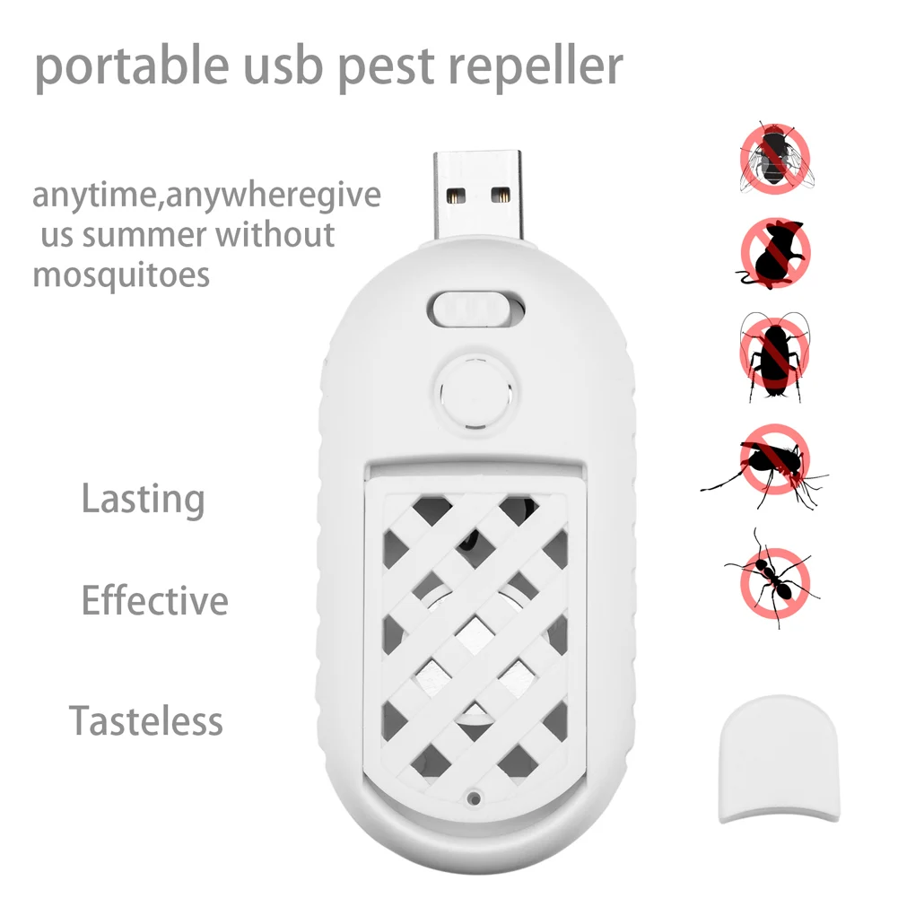 

Portable Ultrasonic Pest Outdoor Home Electronic Insect Bug Reject USB Mosquito Killer Rat Mouse Repellent Hot Sale