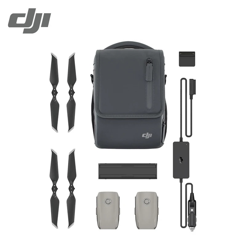 

DJI Mavic 2 Fly More Kit include 2 batteries Car Charger Charging Hub Power Bank Adapter Low-Noise Propellers Shoulder Bag