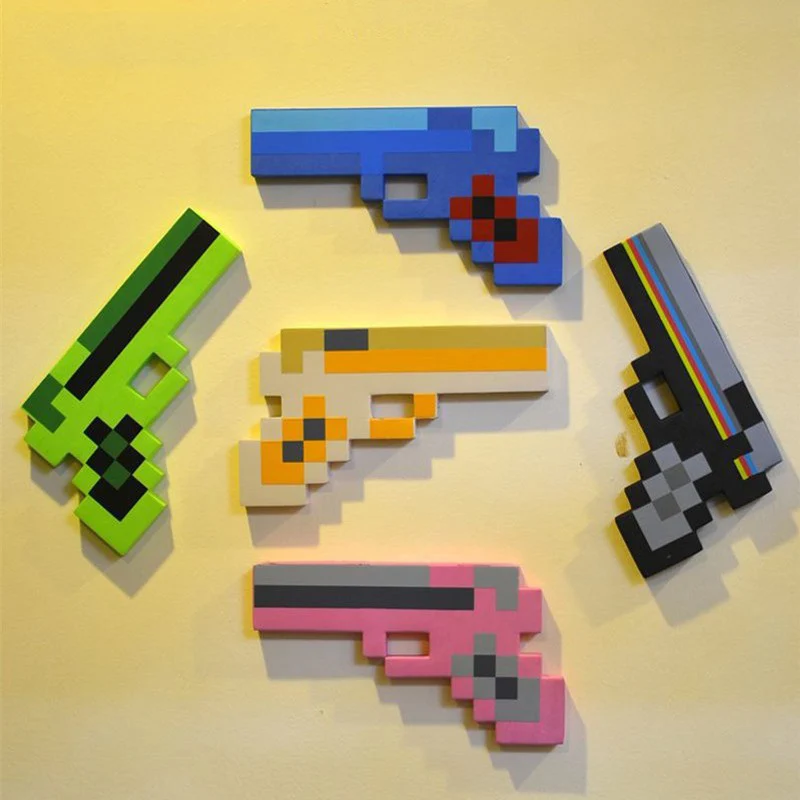 

Mine Craft Foam Diamond Gun EVA Model Toys Gift Children Toy For Kids Birthday Boys Girls Gifts 5 Colors TY0021