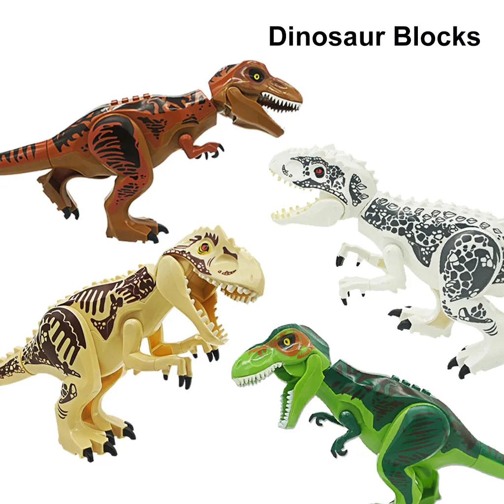 Big Size Legoings Jurassic Dinosaurs The Latest Building Blocks Set Kids Toys Irregular Shape DIY Dinos Model Figures Gift T524 |
