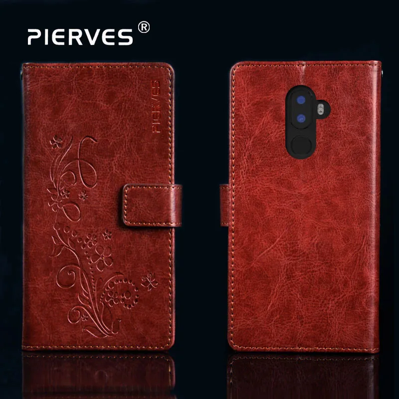 

Pierves Luxury Flip PU Leather Wallet Cover Phone Case For DEXP AS160
