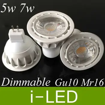 

Dimmable 5w 7w COB Led Spotlight Bulb Gu10 Mr16 E27 Led lamp lights for home AC85-265V 12V LED Spotlights warm natural white CE