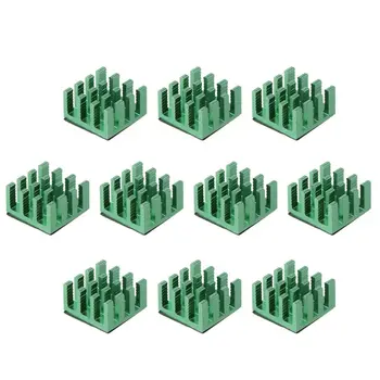 

10Pcs Aluminum Heatsink Heat Radiator Cooler Heat sink for Electronic Chip Computer Heat Dissipation Cooling Pads C26