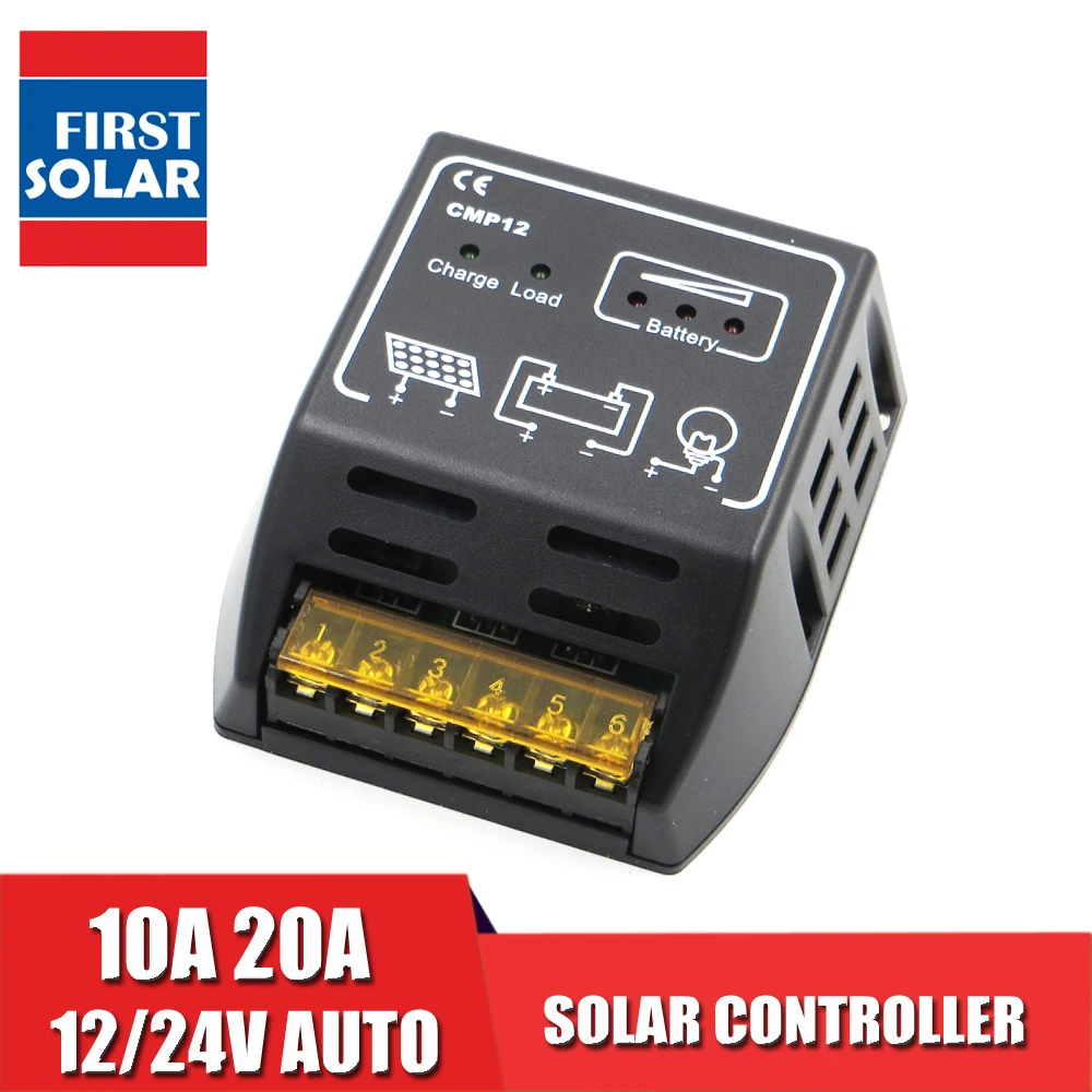 

BSV20A CMP12 12V 24V 20A 10A Solar Cell panels Battery Charge Controller 50W 100W 200W PWM battery charger Regulators