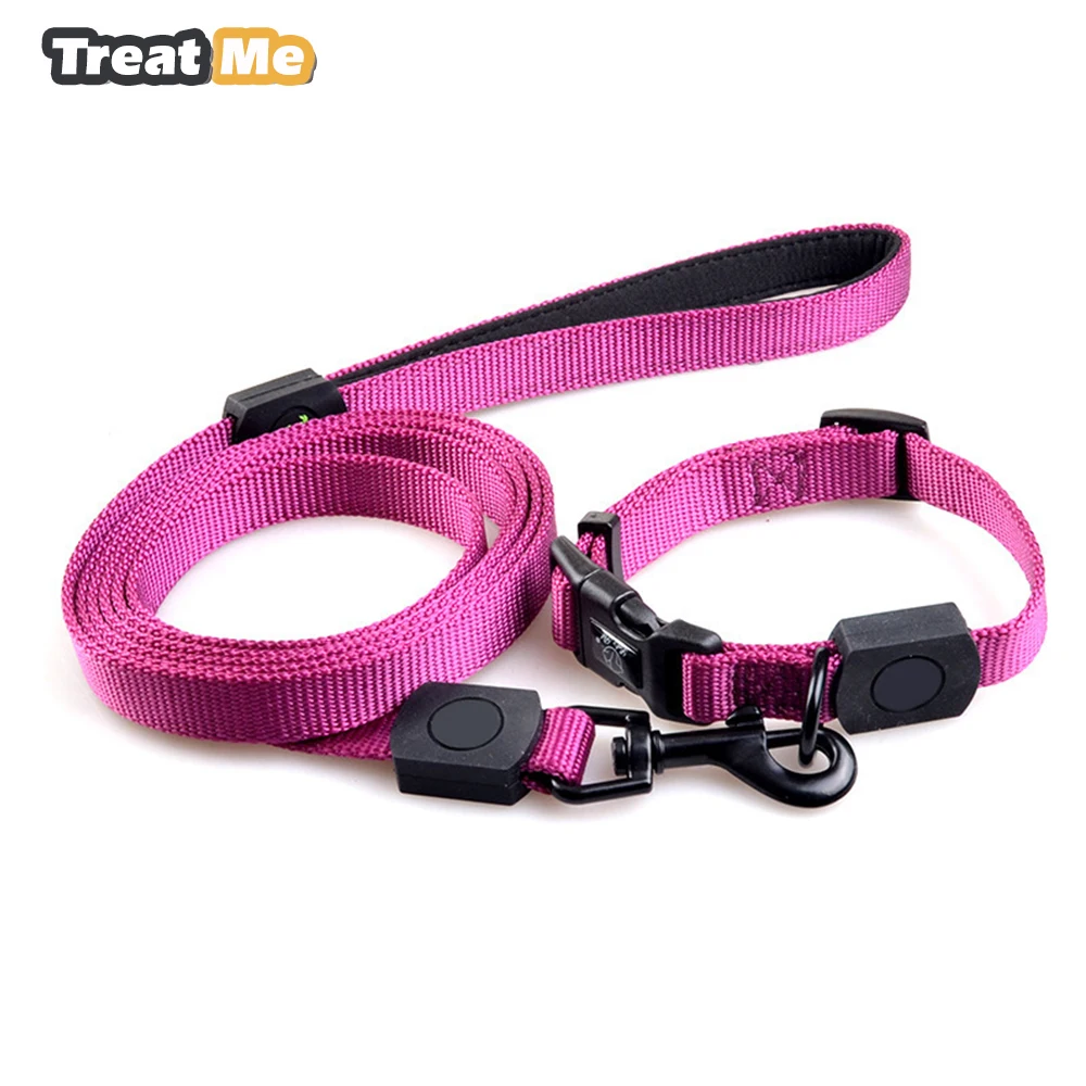 Collars And Leads Set,Nylon Leads Pet Cat Dogs Collar Leash,High