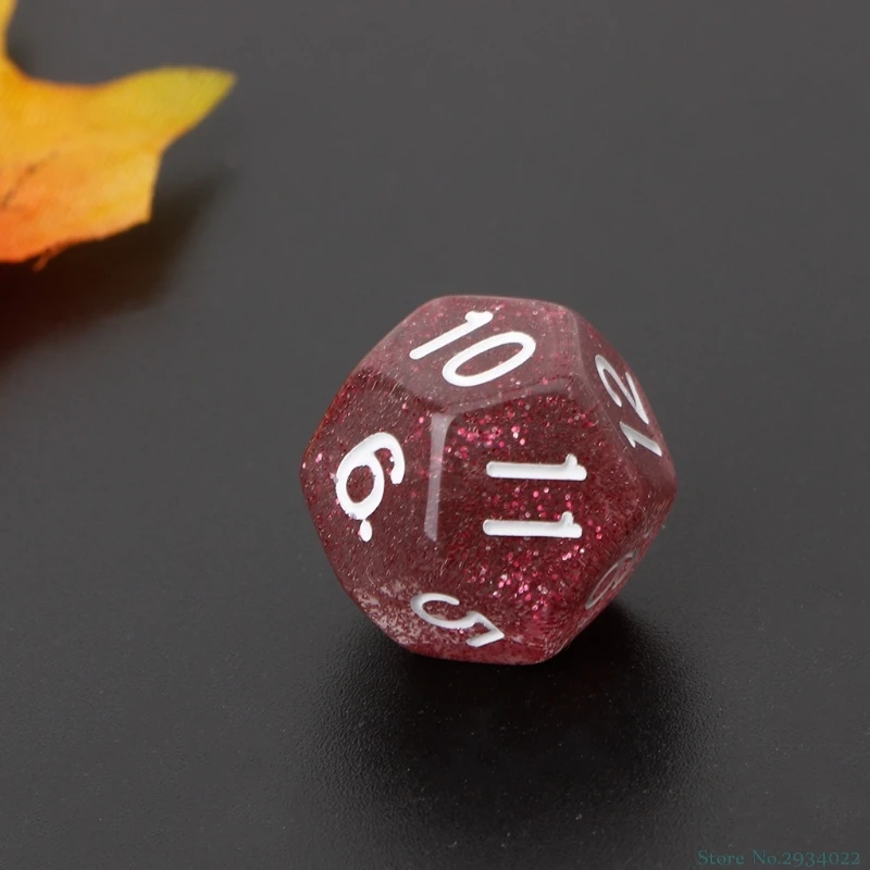 Новые мерцающие многогранные кости для Dragon Pathfinder D20 D12 D10 % D8 D6 D4 7 шт./компл. кубики