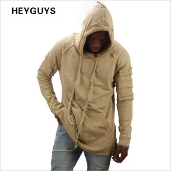 

NAGRI 2020 new design hoodie ripped damage men color fashion sweatshirts brand original design casual pullover autumn hip hop
