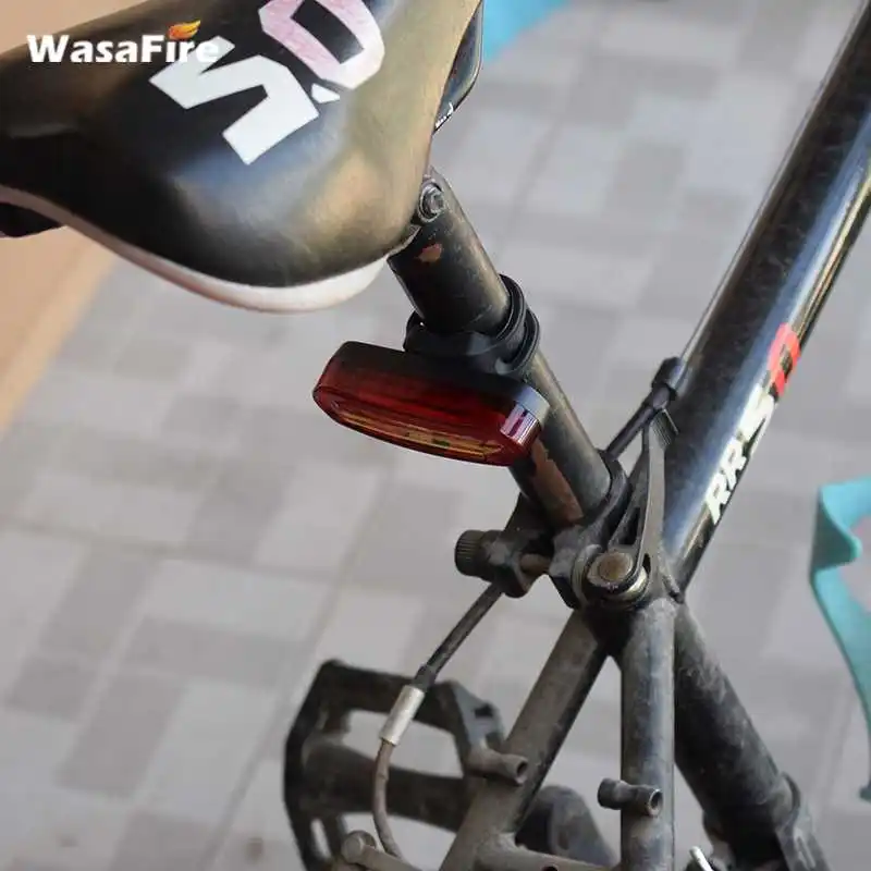 Cheap WasaFire 300 Lumens Anti-shock Bicycle Lights LED USB Charger Rain Waterproof Red reflectors safety Bike Light Rear Tail Lamp 8