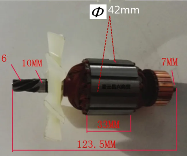 AC220-240V 6 зубов арматура двигатель Замена для HILTI TE14 TE-14 TE15 TE-15 ротора