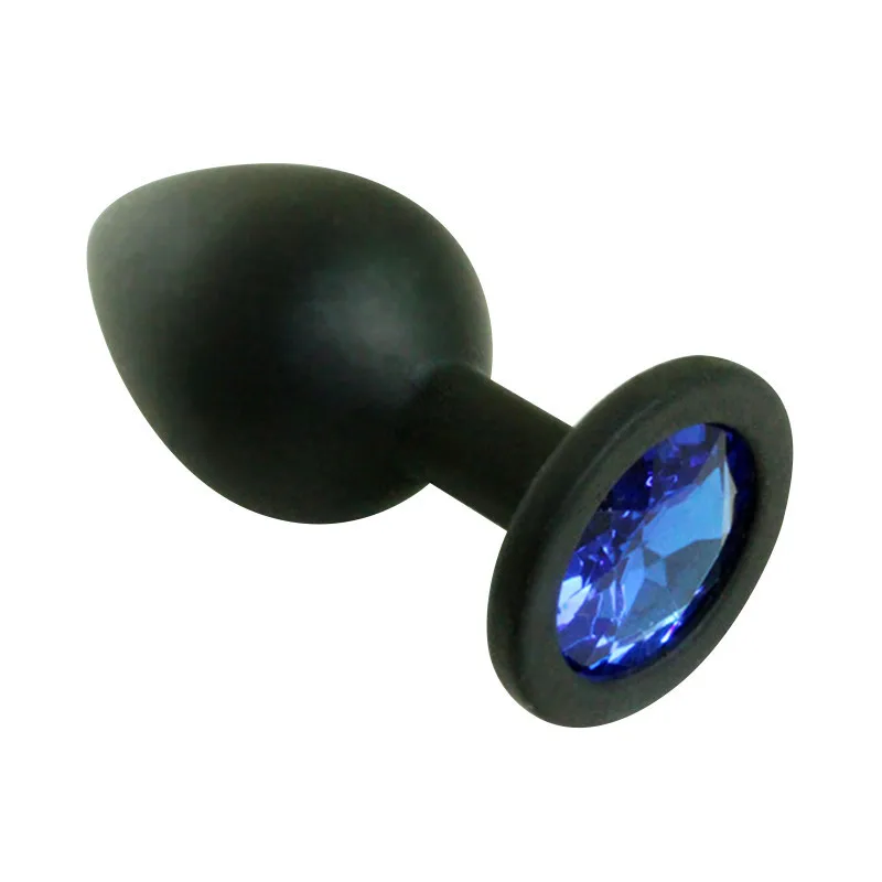 Small Medium Large Silicone Butt Plug with Crystal Jewelry Smooth Touch Anal Plug Anal Sex Toys for Woman Men Gay02