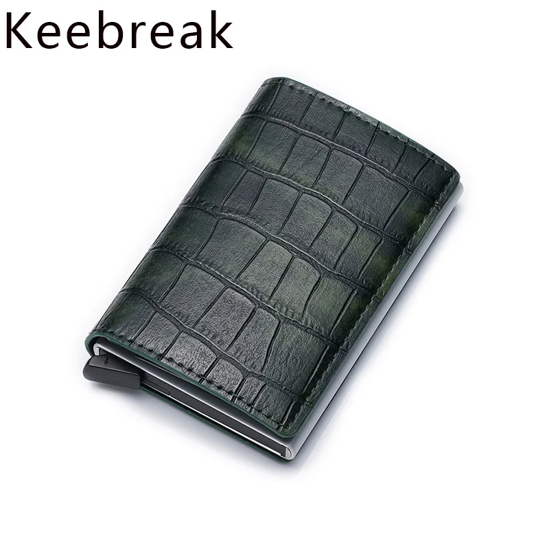 

Anti Bank Card Holder Case Men Rfid Blocking Wallet Male Credit Card id Holder Cardholder Aluminum Metal Purse creditcard holder