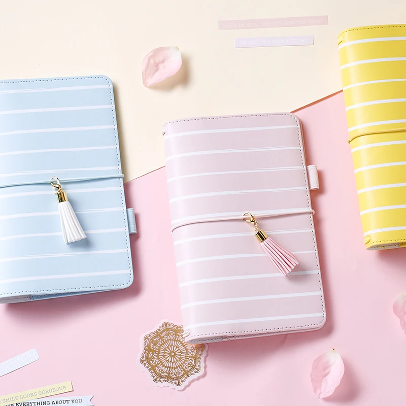 

Lovedoki 2018 Spring Travelers Notebook Kawaii Personal Diary Macaron Planner Notebooks And Journals Portable Stationery Store