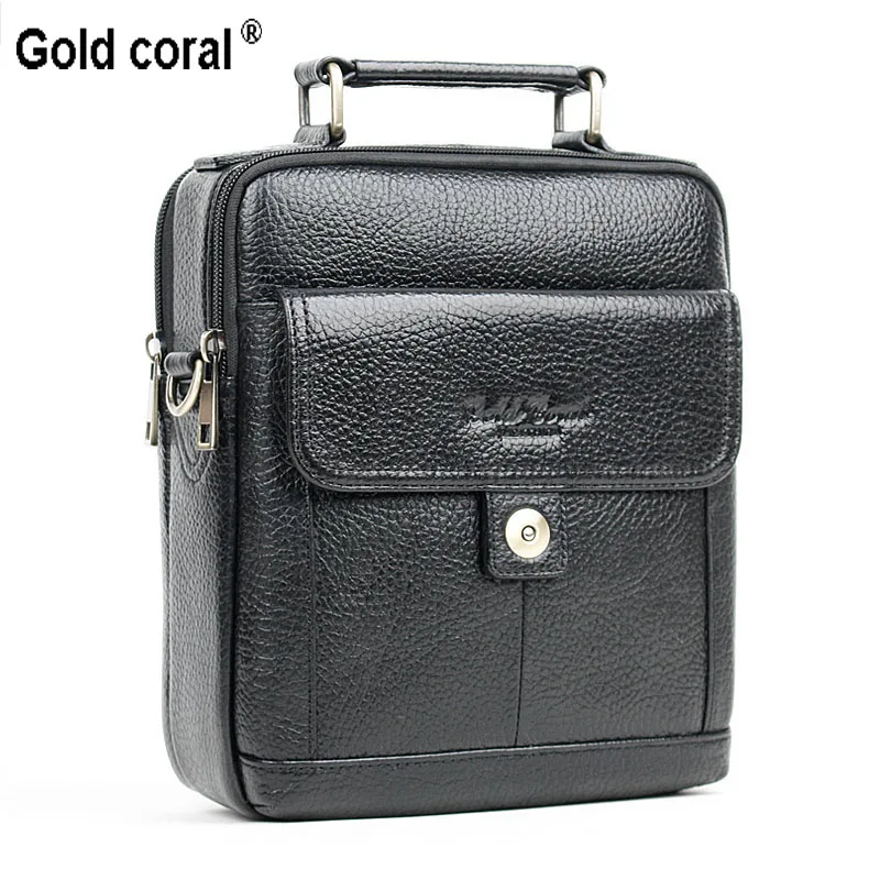 2016 New Fashion men bag 100 genuine leather messenger bag famous brand men single shoulder bag