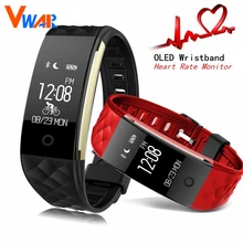 Vwar S2 smart Сердечного ритма Мониторы Спорт трекер IP67 Водонепроницаемый OLED SmartBand браслет для Android IOS Телефон браслет