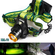 3 режима 2000 люмен CREE XM-L T6 светодиодный Масштабируемые фара Фонарь налобный фонарь для кемпинга Рыбная ловля лампа для альпинизма