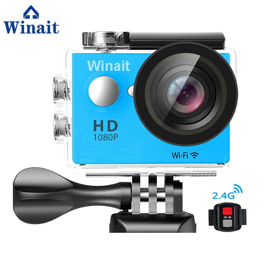Мини спортивная камера Winait 12 МП W9R 4K 10FPS wifi Экшн-камера 30 м под водой 2," TFT ЖК-дисплей TF слот для карт