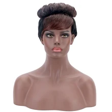 Natural Wave Wig African Hair Wigs Short 12'' Afro Wigs For Black Women Synthetic Hair Fashion Wig Ombre Black Cosplay HPHR-007 Natural Wave Wig African Hair Wigs Short 12'' Afro Wigs For Black Women Synthetic Hair Fashion Wig Ombre Black Cosplay HPHR-007