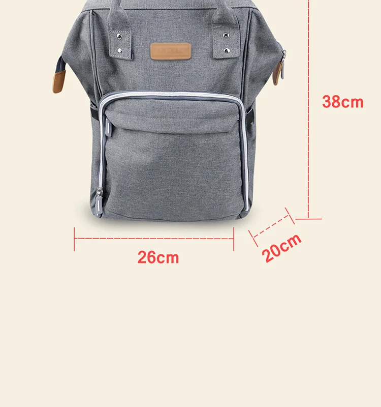 AAG модная сумка для подгузников для мам водонепроницаемая сумка для детских подгузников Супер Большой Вместительный рюкзак для путешествий дизайнерская изоляционная сумка для кормления 40