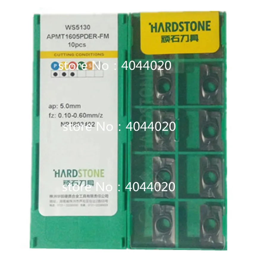 

APMT1604 APMT1605PDER-FM WS5130 CNC Carbide End milling inserts 10pcs Non - inferior