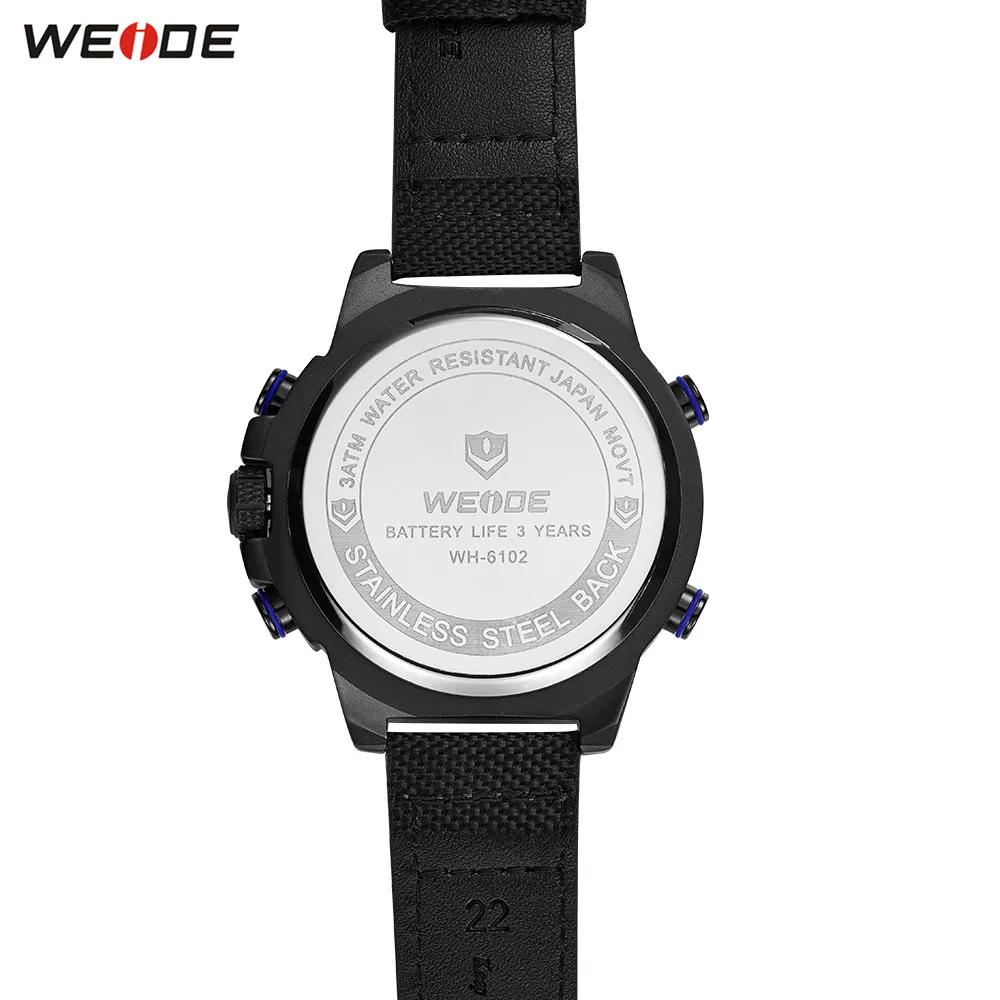 Оригинальные модные повседневные спортивные мужские часы WEIDE Цифровые кварцевые