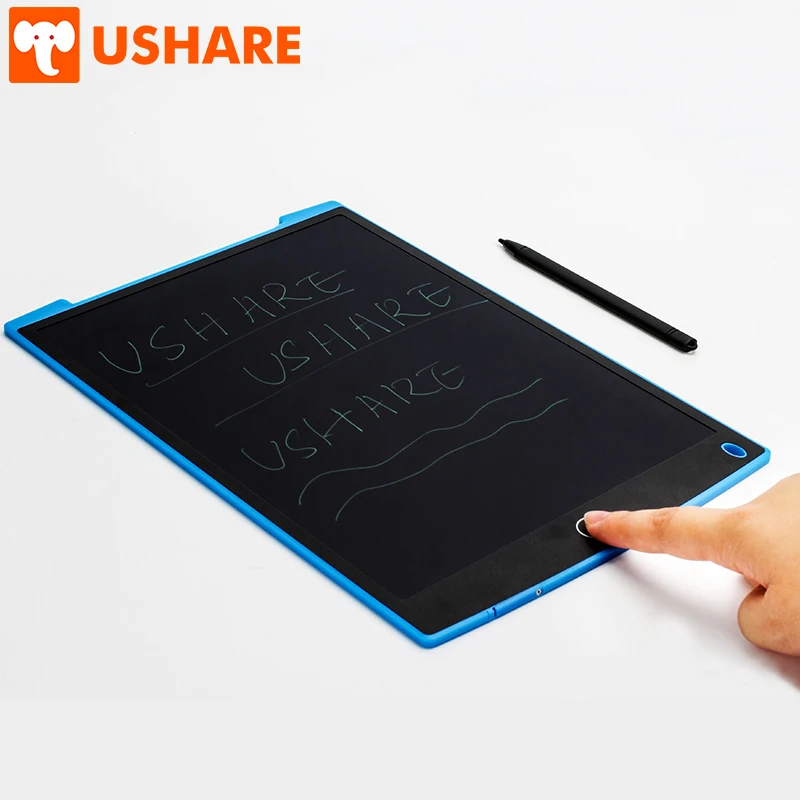 

USHARE LCD Writing Board 12 Inch Digital Graphic Drawing Message Board Handwriting Pad Portable Electric Board For Children Gift