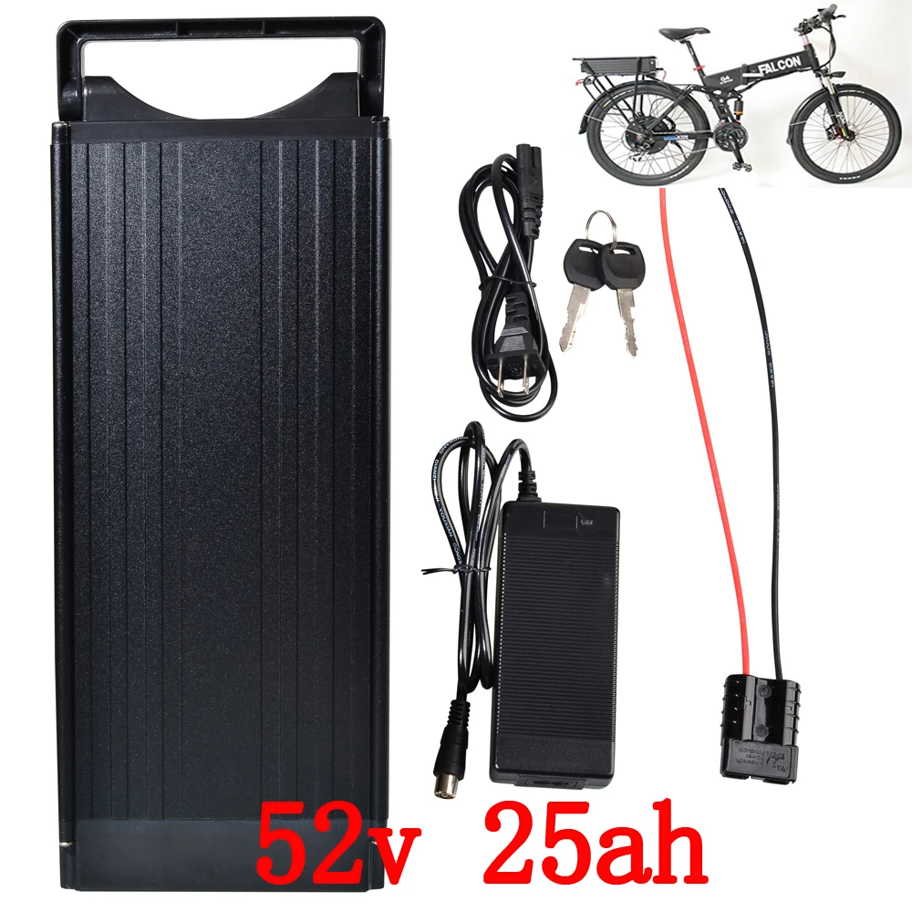 Clearance 52v 1000w electric bike battery 52V 25AH battery pack 52V 24AH frog use samsung cell battery for 48V bafang  750W 1000W motor 0