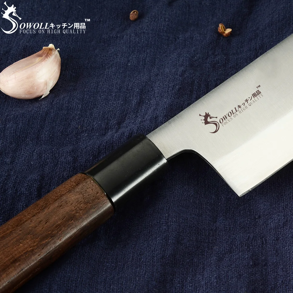 SOWOLL японский лосось ножи для суши шеф повара Кухня из нержавеющей стали Sashimi