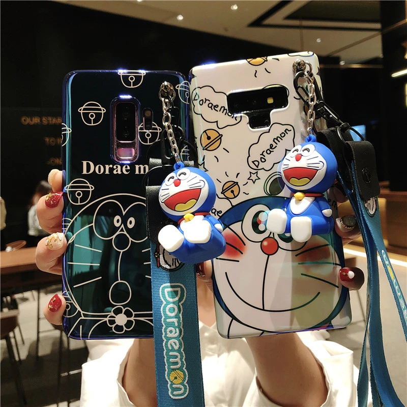 Милый мягкий чехол для телефона Doraemon Blue Ray Samsung Galaxy S10 S10lite plus S8 S8plus S9 Note9 note8 +