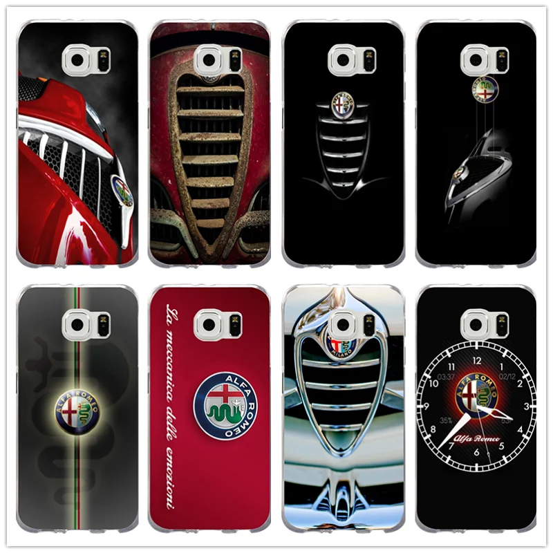 Супер автомобиля Alfa Romeo Логотип мягкой ТПУ сотовый Чехол для телефона чехол samsung
