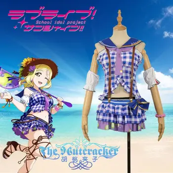 

[Customize] 2017 Anime Love Live Sunshine! Aqours Mari Ohara Beach Awaken Unifrom Cosplay Costume For Christmas Free Shipping