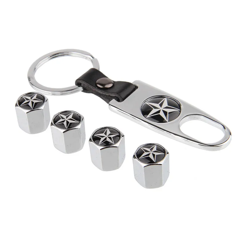 

Lucky Star Logo Car Styling Wheel Tire Valve Caps Cover For Smart Prix Forfour Abarth Lexus ISUZU LAND ROVER Discovery Defender