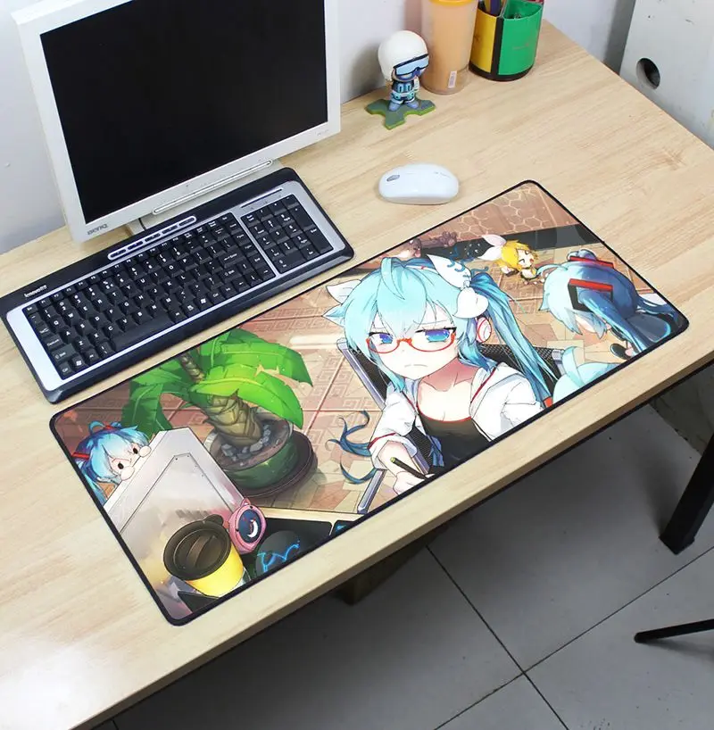 Коврик для мыши Hatsune Miku, 700x300 мм, игровой коврик для мыши, геймерский коврик для мыши, дешевый коврик, клавиатура, компьютерная мышь, лучшие игровые коврики - Цвет: Size700x300x2mm