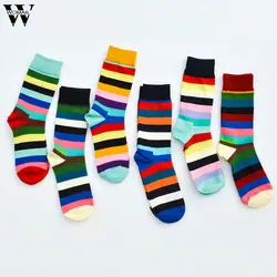Womail носки хлопка человека Средний носки дизайн Multi-Цвет носки 1 пара носки в повседневном стиле уютный подарок Мода Новый 2019 dropship M25