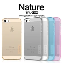 NILLKIN For iPhone 5s Se Case Ultrathin Transparent Soft Silicone TPU Protective Cases For iPhone SE 5 5S Phone Capa Back Covers us national flag style protective epoxy back case for iphone 5 5s red blue