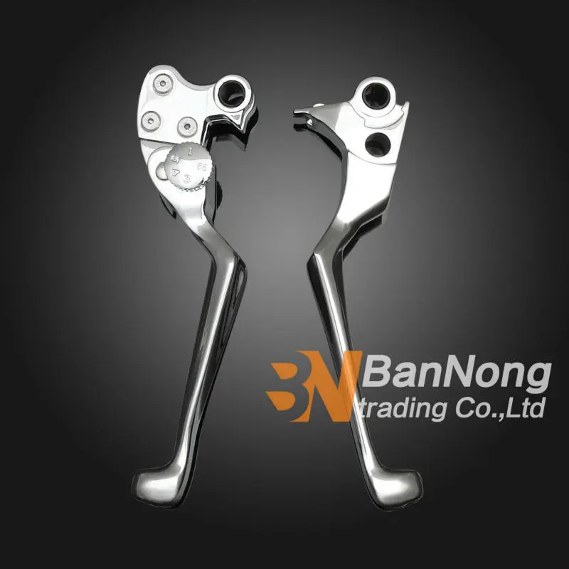 

Motorcycle skull style Adjustable brake clutch levers handle Fits For Harley Dyna Fat Boy Road King Softail Springer Heritage