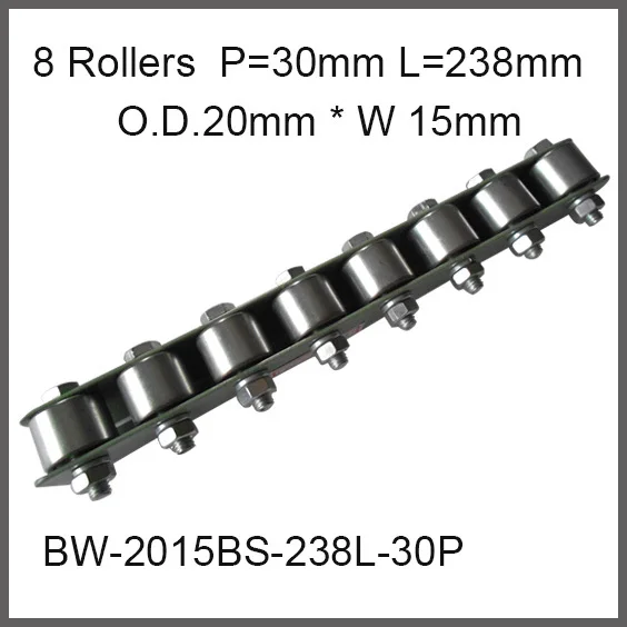 8pcs wheels 30mm Pitch * 238mm Long Skate Wheel Conveyor 20mm O.D.* 15mm Width Gravity roller Capacity 30Kgf | Обустройство дома