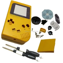 Новая распродажа желтый цвет чехол DIY корпус на замену для GameboyGB GBO DMG игровая консоль для классического мальчика подарок полная обложка