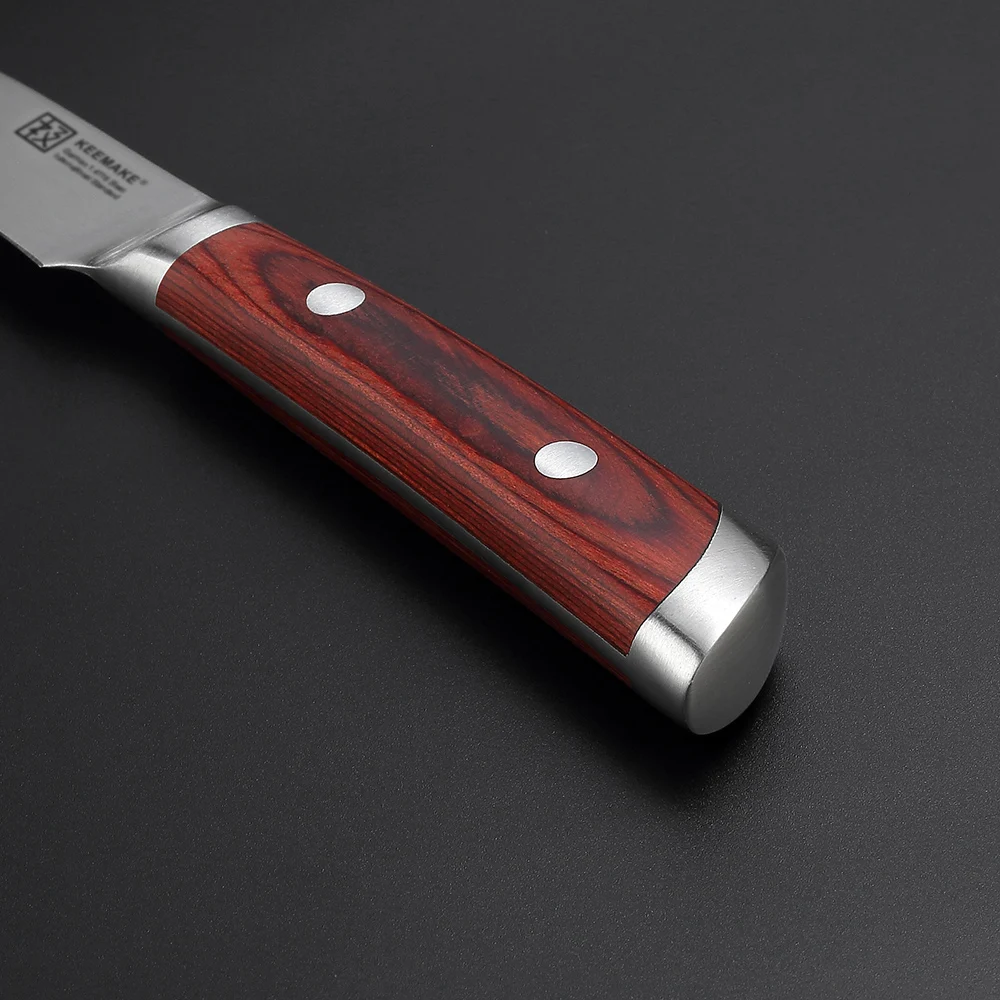 SUNNECKO 3," дюймовый универсальный кухонный нож повара немецкий 1,4116 сталь 58HRC прочные острые лезвия бритвы режущие инструменты цветная деревянная ручка