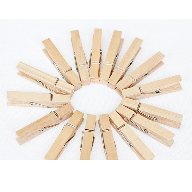 

5pcs Large Size 7.2cm Natural Wooden Clips For Photo Clips Clothespin Craft Decoration Clips Pegs