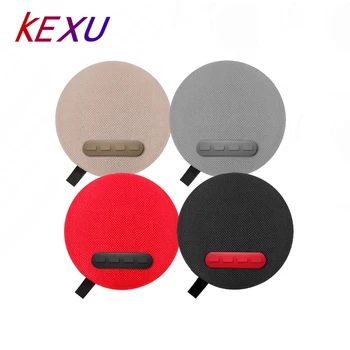 

KEXU Mini Cloth Bluetooth Speaker TWS Left and Right Channels Stereo Music Loudspeakers Portable Bass Sound TF Card Speaker