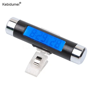 

Kebidumei Digital LCD Car Clock Thermometer display temperature meter with Air Outlet Clip-on